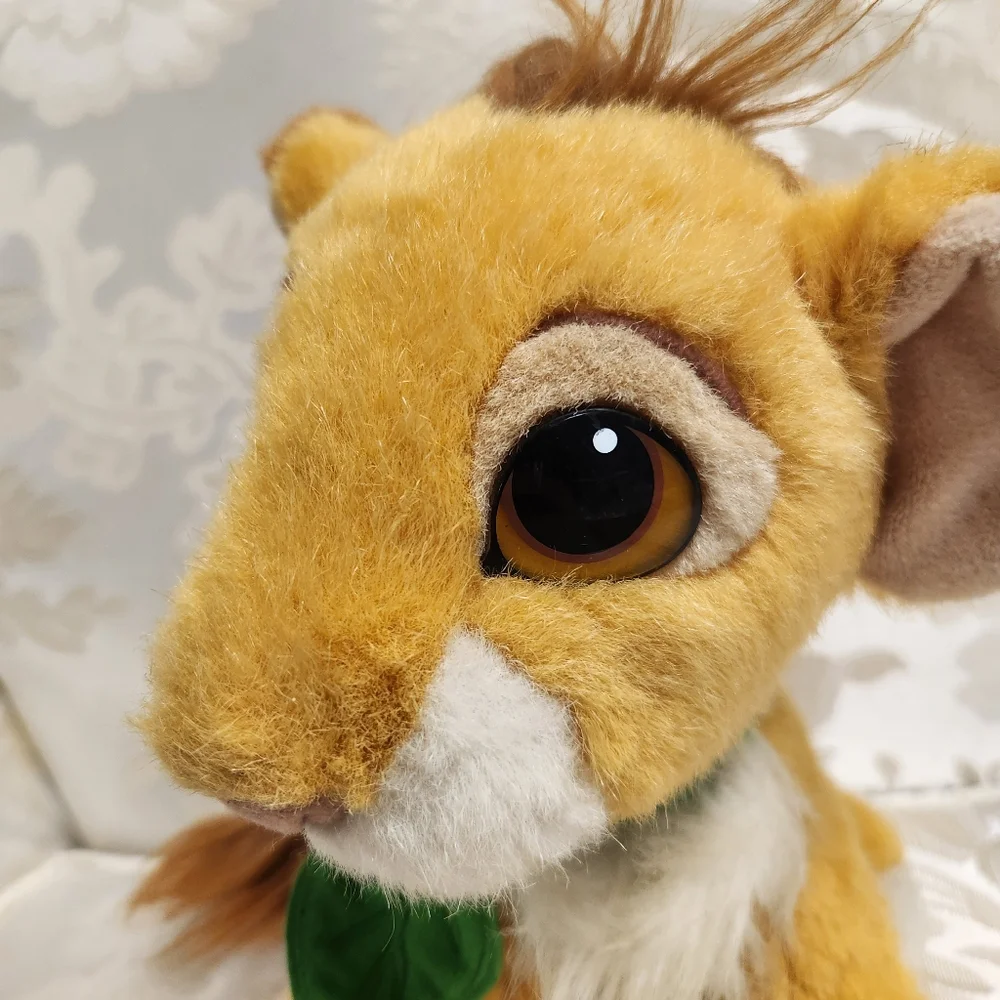 Vintage The Lion King Purring Simba Plush Walt Disney Stuffed Animal 1993